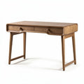 Bureau en bois de chêne avec deux tiroirs dimensions 120 x 60 x 75cm