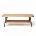 Table basse en bois avec étagère inférieure dimensions 120 x 60 x 45cm